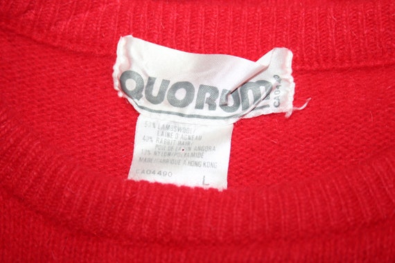 QUORUM Swinging London UK Vintage Red Sweater Ves… - image 3