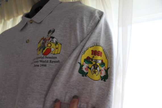 Vintage 1998 Disney World Shriner's XL Polo Shirt