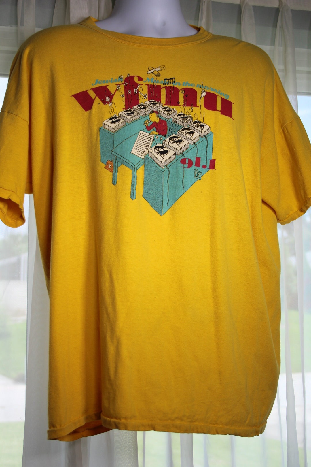 WFMU Stereo T Shirt 91.9 New York Jersey City Historic 