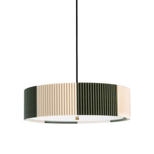 Colorful Drum Pendant Lamp, Ribbed Ceiling Light, Modern Dining Room Lighting