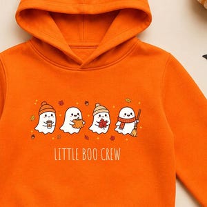 Ghost Toddler Hoodie, Little Boo Crew Hoodie, Cute Halloween Hoodie for Kids, Spooky Season Sweatshirt, Cozy Fall Toddler Gift