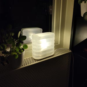 Galby Lamp | 3D-Printed Interactive Glass-Brick Inspired Design image 1