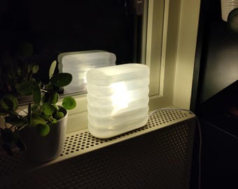 Galby Lamp | 3D-Printed Interactive Glass-Brick Inspired Design