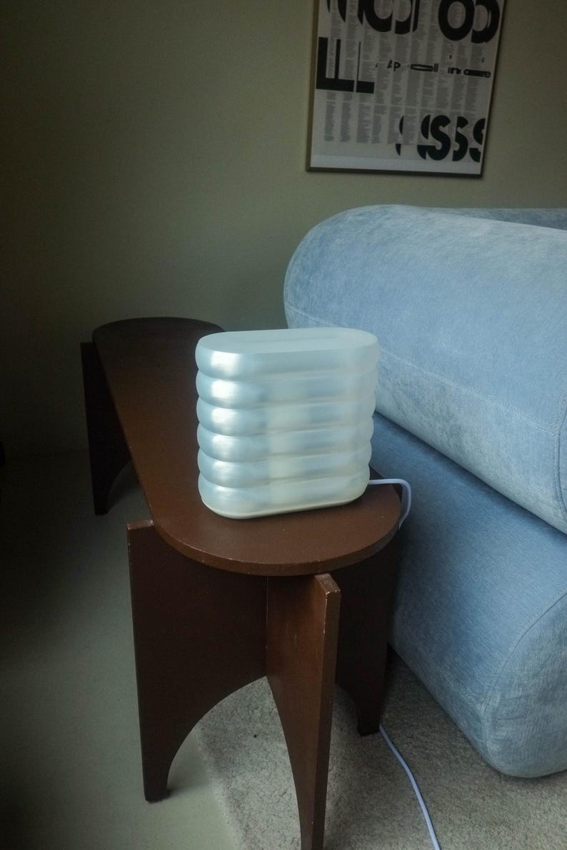 Galby Lamp | 3D-Printed Interactive Glass-Brick Inspired Design image 2