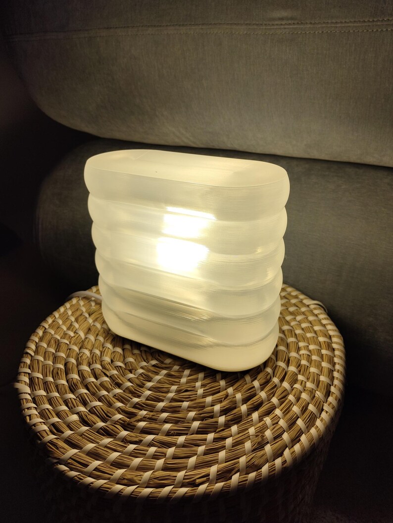 Galby Lamp | 3D-Printed Interactive Glass-Brick Inspired Design image 4
