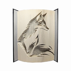 Beautiful Fox Cut and Fold book folding pattern (449/499/549 pages) Digital Download