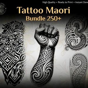 250+ Maori Tattoo Stencil Mega Bundle | All Maori Packs Included | Flash Sheets