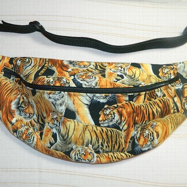 Reserved for Robin - Fanny Pack - Hip Bag - Living Wonders Tiger Print - Vacation Bag