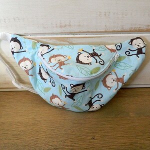 Monkey Fanny Pack Children/'s Fanny Pack Toddler to Pre-Teen FREE SHIPPING