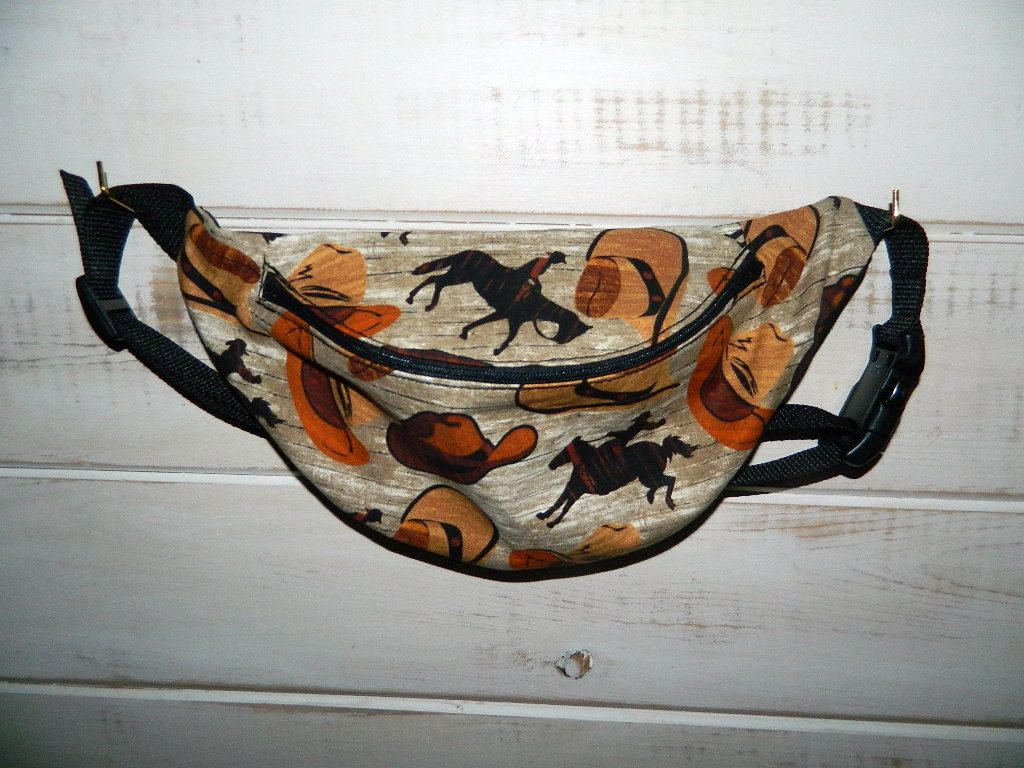 Cowboy Fanny Pack Hip Bag Wild West Fanny Pack Horses Etsy