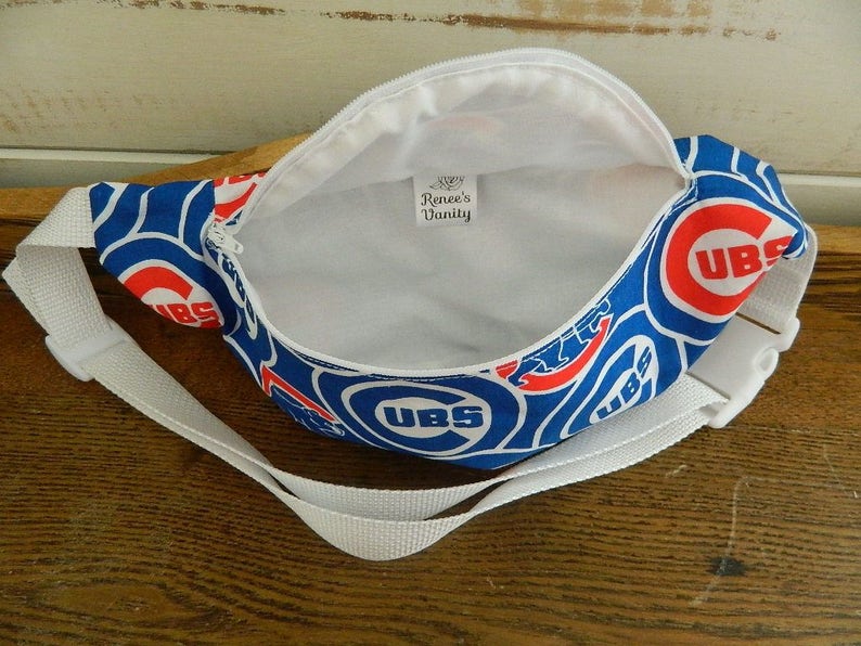 Fanny Pack Hip Bag MLB Theme Chicago Cubs Etsy