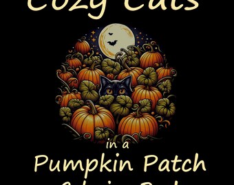 Halloween Pumpkin Patch Cats Coloring Pages 20 Images