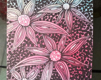 ACEO Night Shades by C Autumn Trapp ATC Original Art