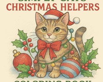 Simply Cats Christmas Helpers Coloring Pages 20 Images