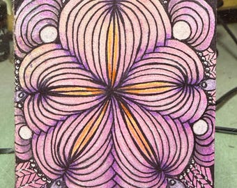 ACEO Magic Bloom by C Autumn Trapp ATC Original Art