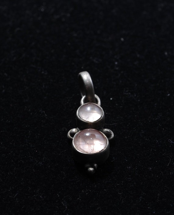 Sterling Silver and Rose Quartz Pendant