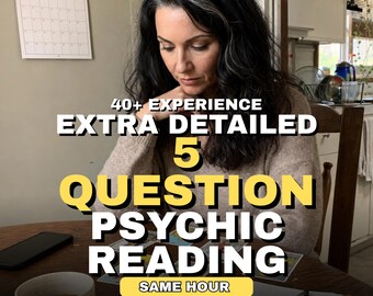 Same Hour 5Frage Psychic Reading, Genaue Liebe & Psychische Einblicke, Psychic Medium Einblick, Liebe Tarot Reading, Allgemeine Psychic Reading