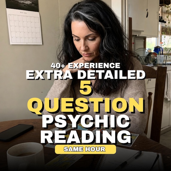 Same Hour 5 Question Psychic Reading, Accurate Love & Psychic Insights, Psychic Medium Insight, Love Tarot Reading, General Psychic Reading