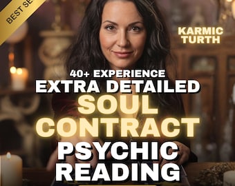 Soul Contract Psychic Reading | Personalized PDF with Medium Guidance | Future Love, Karma & Psychic Reading, Past Life and General Reading