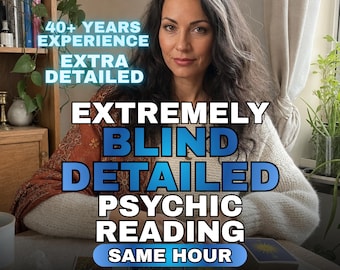 Blind Detailed Psychic Reading | No Information Needed | 40 Years Experience Expert Clairvoyant | Deep Soul Guidance by Medium Eda
