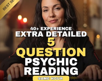 Lettura psichica con 5 domande nella stessa ora, intuizioni psichiche e amore accurate, intuizioni da medium psichico, lettura dei tarocchi dell'amore, lettura psichica generale