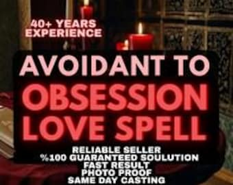 Avoidant to Obsessed Love Spell, Twin Flame Attraction Ritual, Romantic Magnetism Spell, Intense Love Energy Invocation