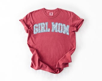 Camiseta Comfort Colors® para mamá de niñas, camiseta para mamá de niñas, camiseta con frase "Vida de mamá linda", regalo para el Día de la Madre, camiseta para mamá de niñas, camiseta gráfica para mamá de niñas, camiseta para Madre