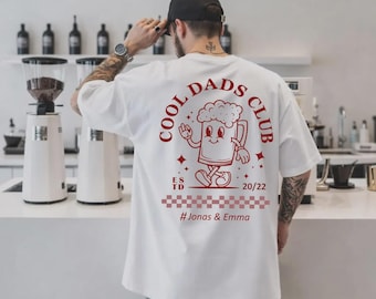 Camiseta personalizada del Club de Papás Geniales Camiseta personalizada para papá Regalo del Día del Padre Camiseta unisex Comfort Colors para papá Regalo divertido para papá