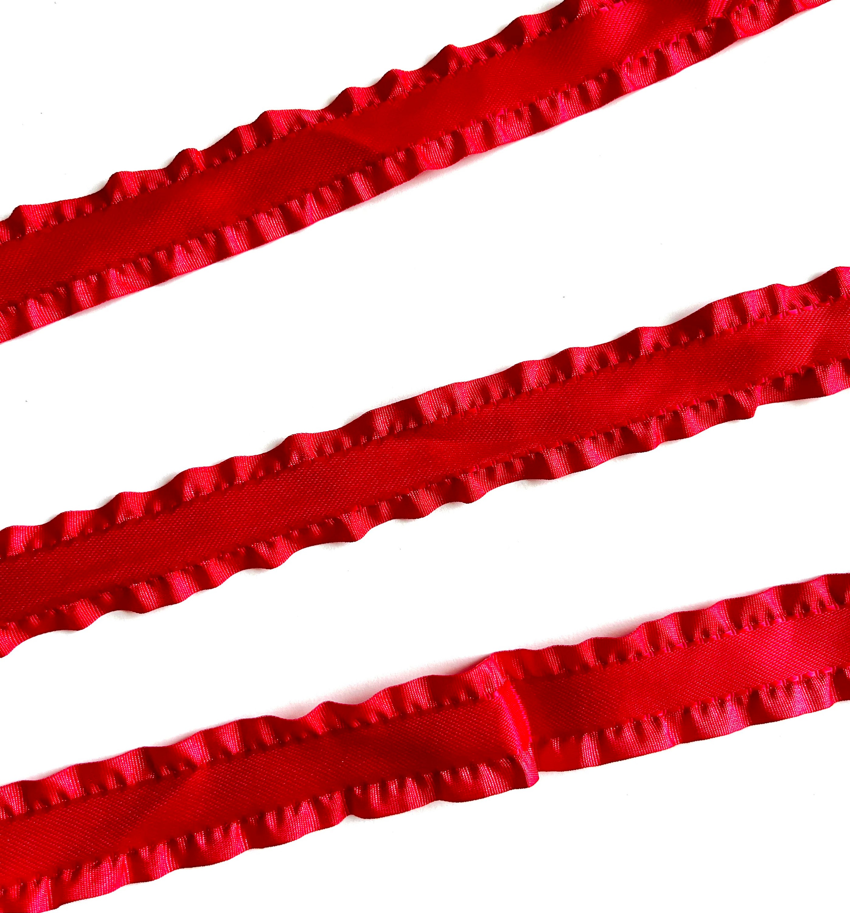 3 Mm Satin Red Ribbon, Thin 3 Mm Shindo Ribbon, Post Box Red Satin Ribbon,  Card Making Craft Supplies Ruby Red 3 Mm Trim X 2 Metre's 