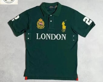 Camisa City Edition inspirada en Polo Ralph Lauren: Londres, París, Nueva York, Dubái. Estilo urbano.