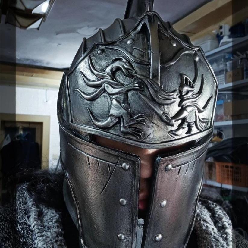 Dark Knight Armor Cosplay Costume Full Set Custom Size Medieval Fantasy ...