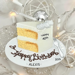 Personalized Birthday Cake Ornament
