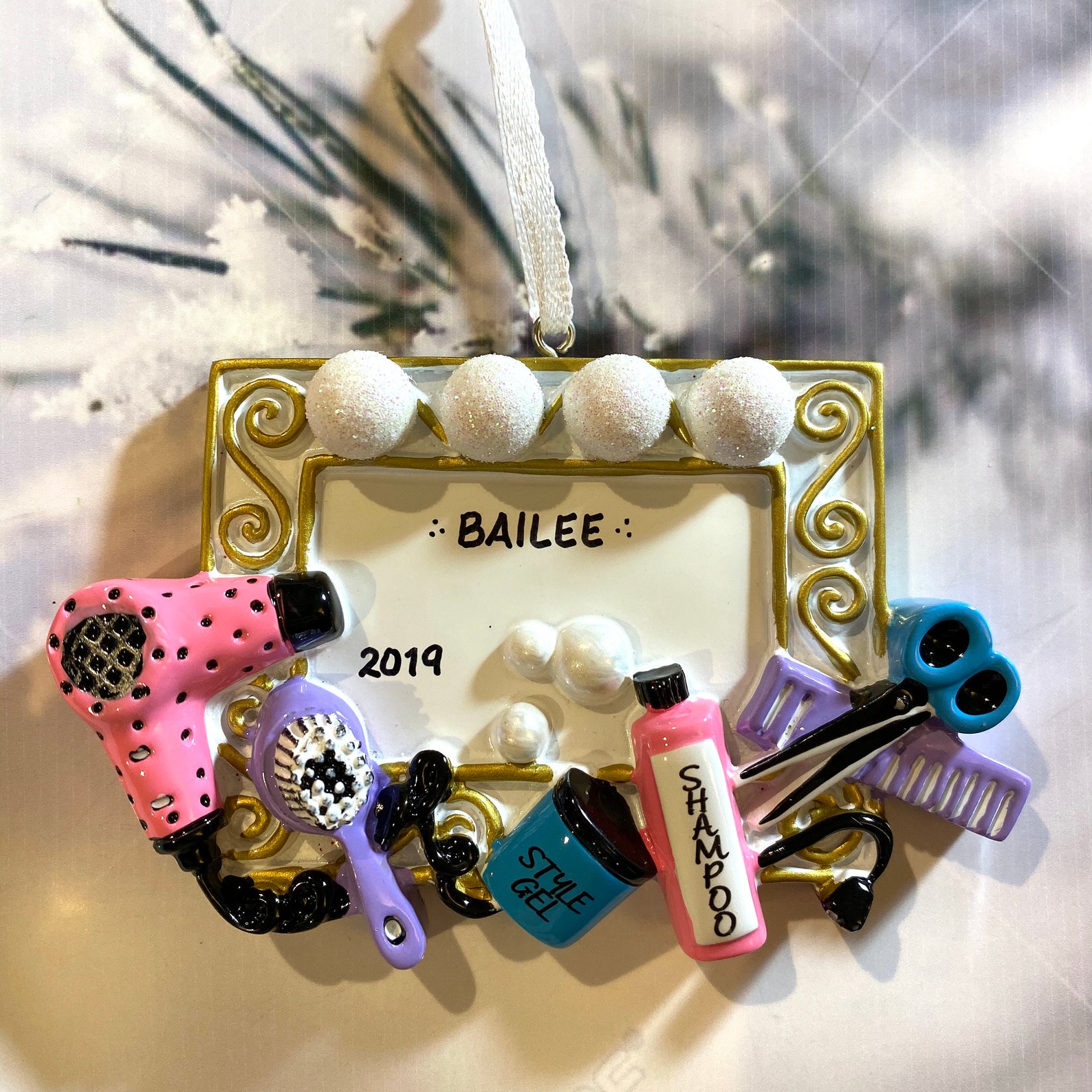 Hair Stylist Christmas Ornaments 