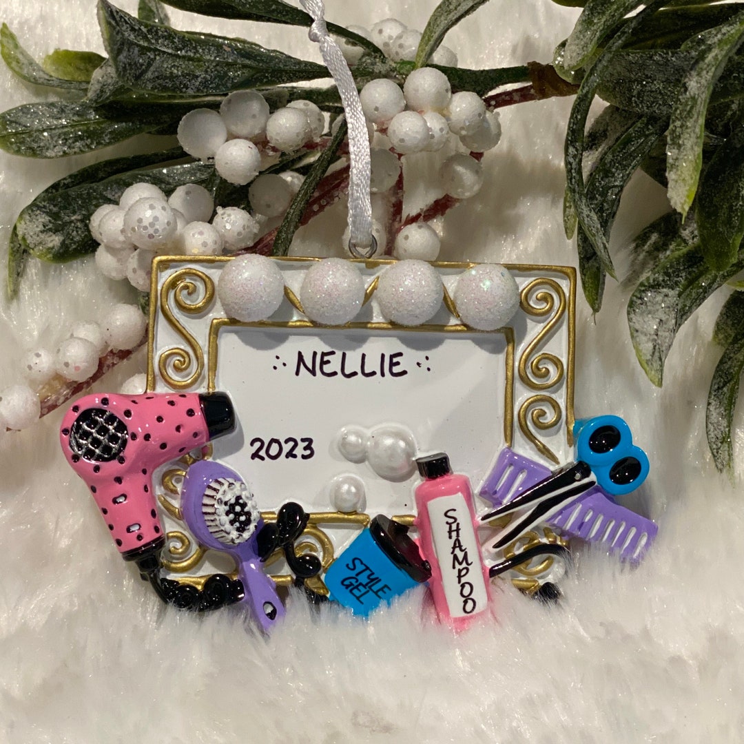 Personalized Hair Stylist Christmas Ornament Etsy