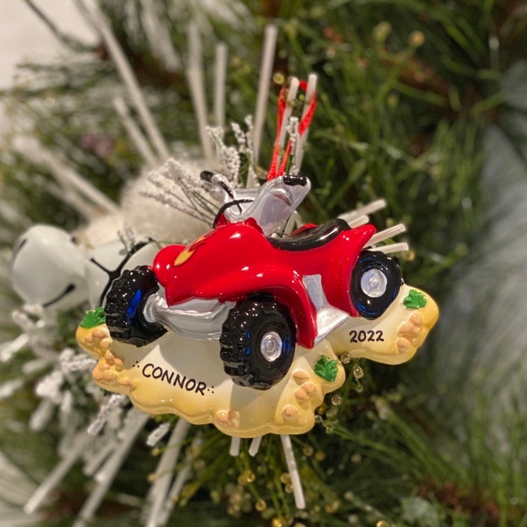 Personalized Four 4 Wheeler Christmas Ornament - Etsy