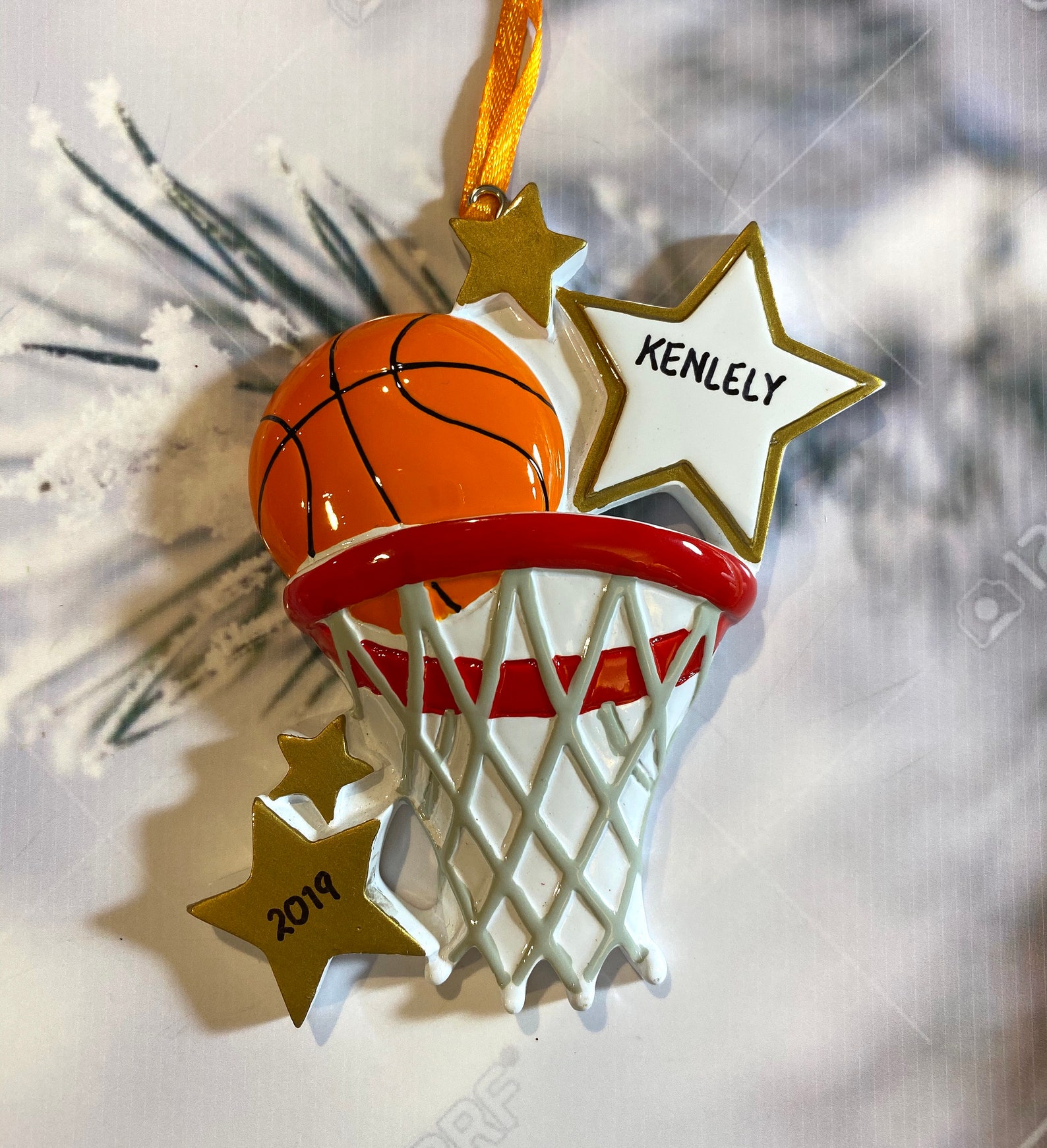 Personalized BASKETBALL Christmas Ornament Etsy