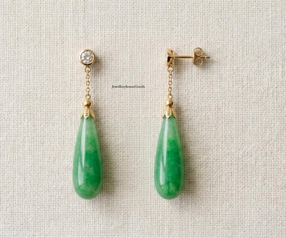 緑の翡翠のブローチ - Etsy 日本