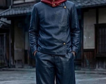 Handmade Genuine Leather Yuji Itadori Cosplay Set | Jujutsu Kaisen Anime Costume
