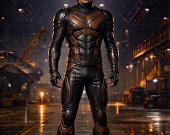 Handmade Leather Superhero Armor Suit: Costume fit and Cosplay outfit Tactical Cosplay armorStyle