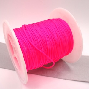 5m Makrameeband 0,8mm neonpink (0,20 EUR/m)