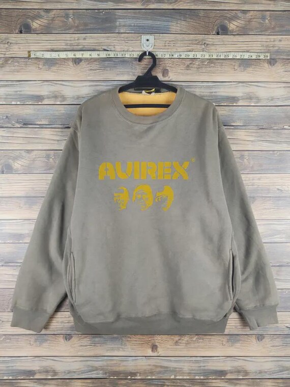 Avirex, Avirex Olive baggie vintage sweatshirt Sweaters #2482T