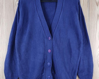 Cardigan in maglia stile streetwear vintage giapponese, come quello di Kurt Cobain #W059