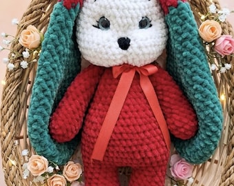 Gehaakt amigurumi-patroon konijn (Engelse pdf), haakinstructies handgemaakt speelgoed