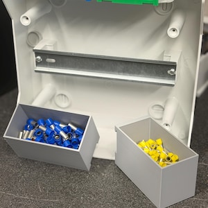 DIN Rail Box - Ferrule Organizer for Control Cabinets | Ferrule Holder for Electricians