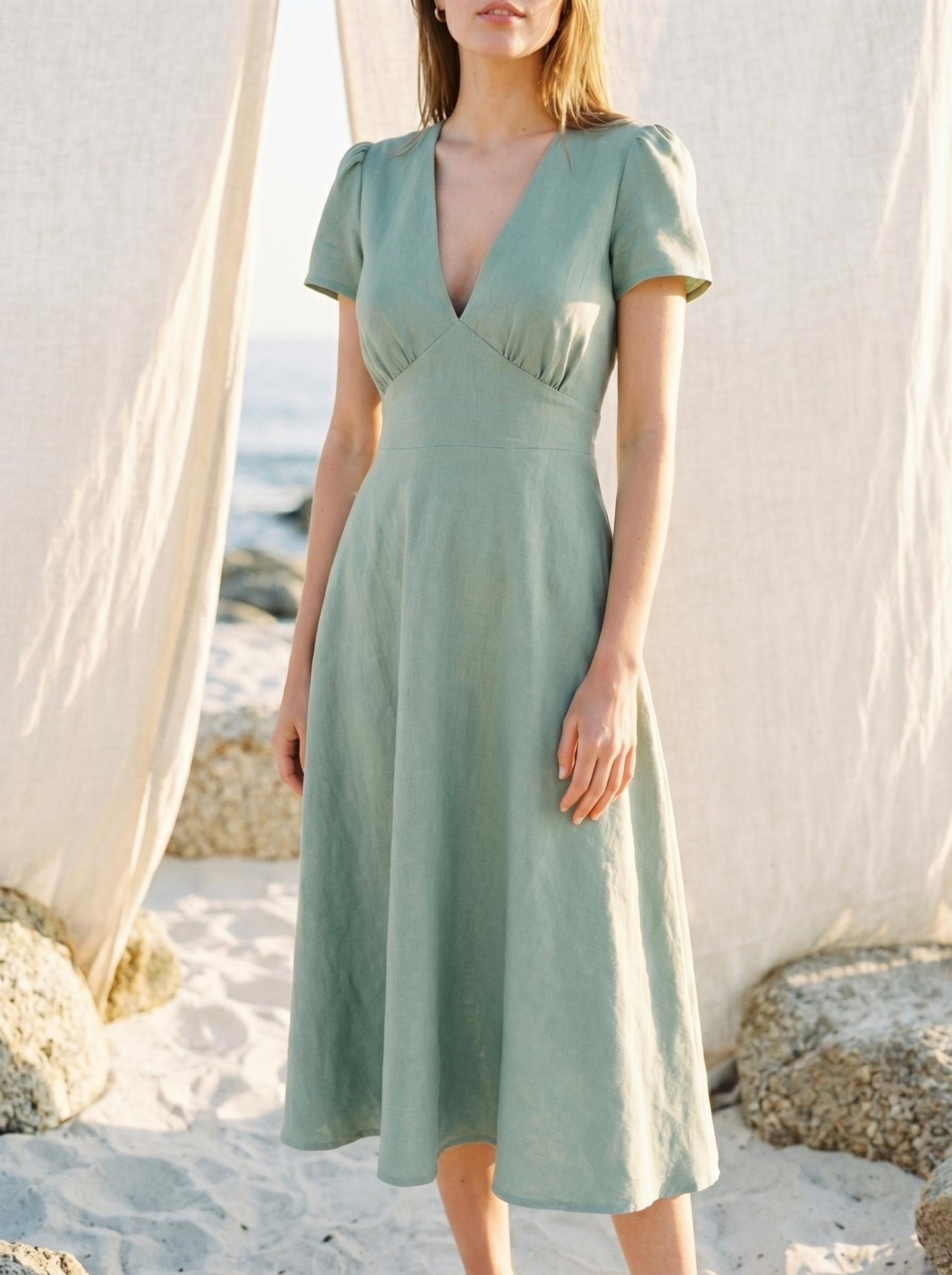 white christmas dresses Few Moda | Ophelia Organic Cotton Dress