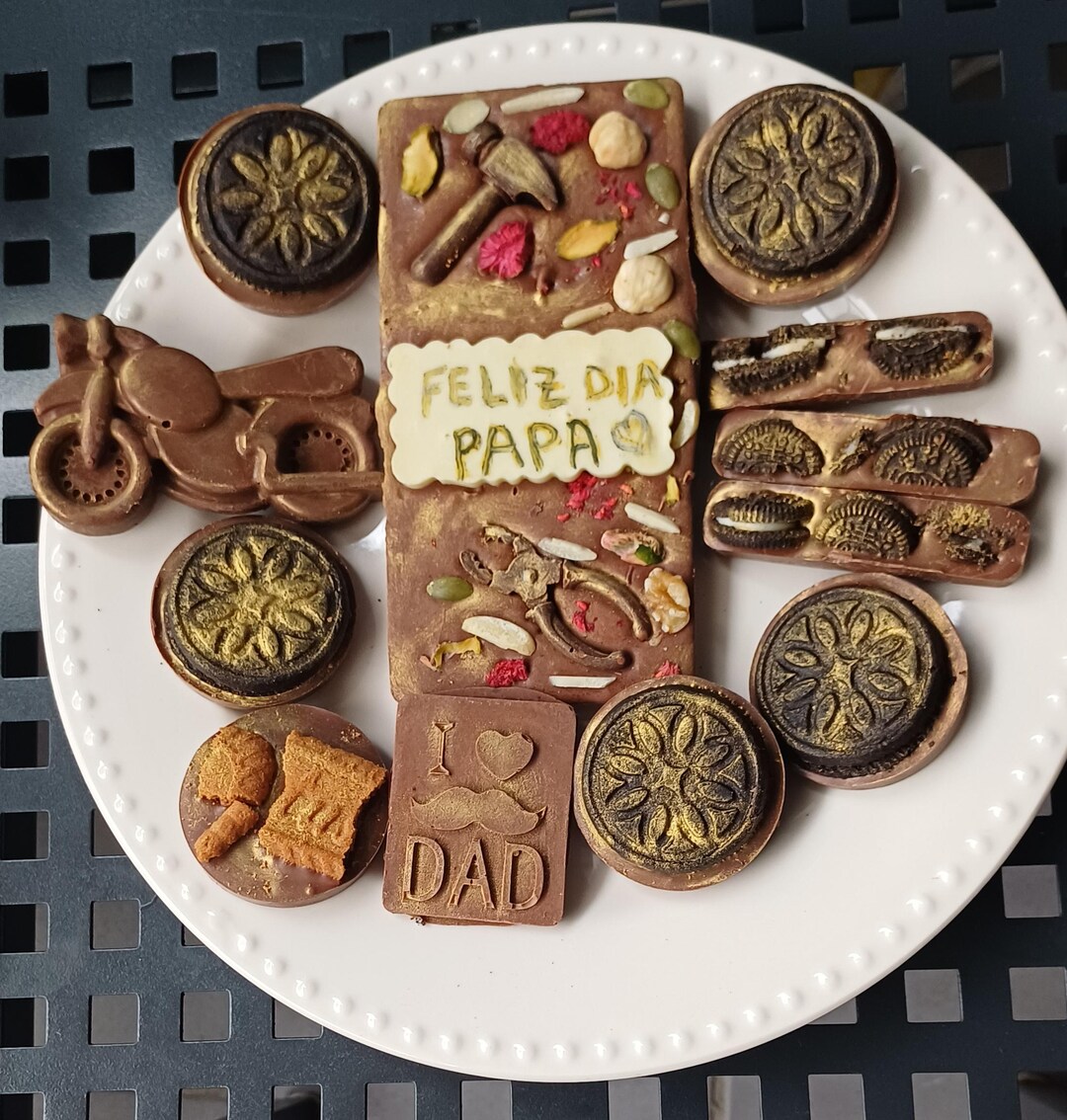 Caja De Dulces Artesanales “feliz Día Papá” – Regalo Dulce Para El Día ...