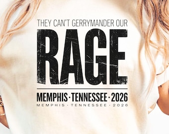 Memphis Tennessee 2026 Shirt, Gerrymander Protest T-Shirt, Politisches Geschenk für Sie, Wahlrechtsaktivist, Comfort Colors Wahl T-Shirt