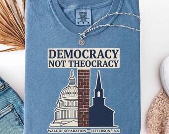 Trennung von Kirche und Zustand T-Shirt | Thomas jefferson geschichte geschenk | Komfort Farben Top