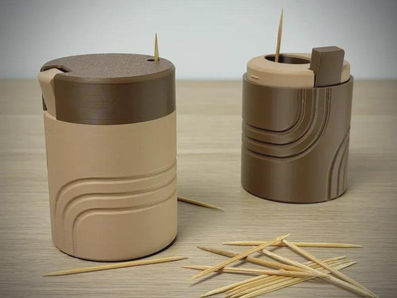 Toothpick Dispenser STL File for 3D Printing, Automatic Toothpick ...