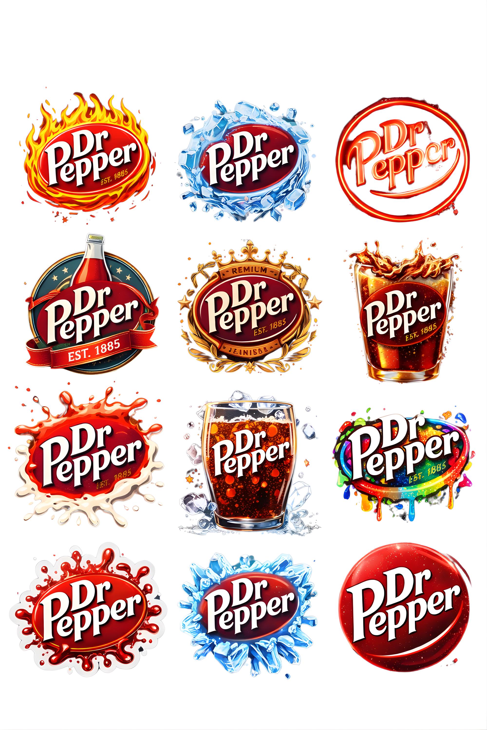 Dr. Pepper Logo Collection – HD Branding Designs for Merchandise ...